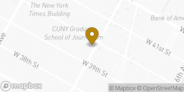 Map showing the location of McDonald's in New York, NY 10018