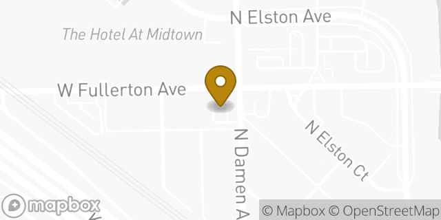 Map showing the location of 7-Eleven in Chicago, IL 60647
