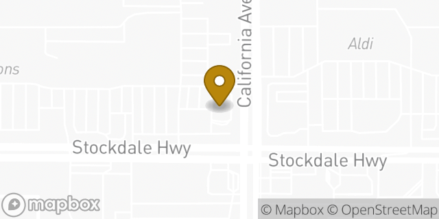 Map showing the location of McDonald's in Bakersfield, CA 93309