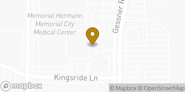 Map showing the location of Walgreens at Memorial Hermann Memorial City Medical Center in Houston, TX 77024