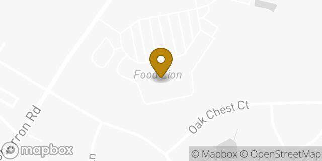 Map showing the location of Food Lion in Durham, NC 27703