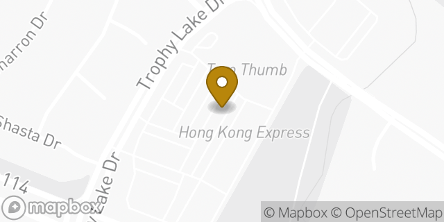Map showing the location of ATM TomThumb in Trophy Club, TX