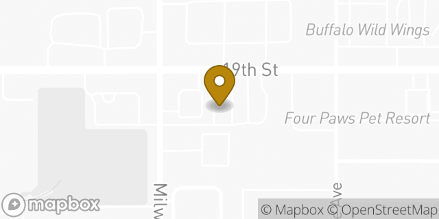 Map showing the location of Sonic Drive In in Lubbock, TX 79407