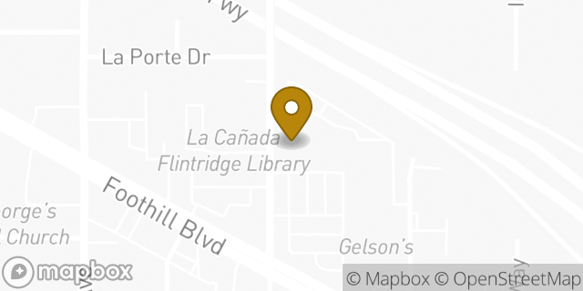 Map showing the location of TJ Maxx in La Canada Flintridge, CA 91011