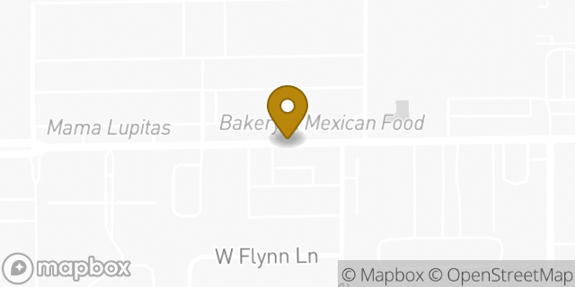 Map showing the location of Hertz Rent A Car in Glendale, AZ 85301