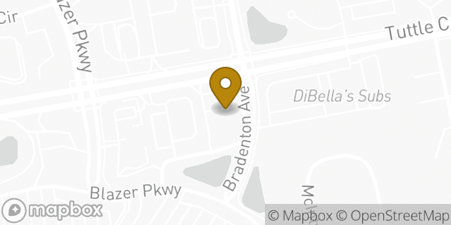 Map showing the location of ATM Udf in Dublin, OH 43016