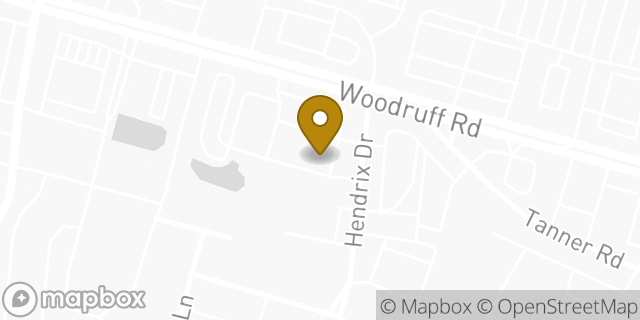 Map showing the location of Amazon Locker - Fidget in Greenville, SC 29607