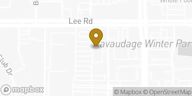 Map showing the location of The UPS Store in Winter Park, FL 32789