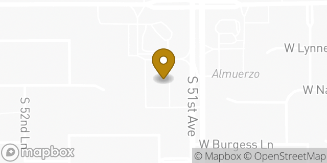 Map showing the location of OneMain in Laveen, AZ 85339