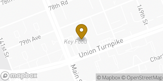 Map showing the location of Chase Bank in Flushing, NY 11367