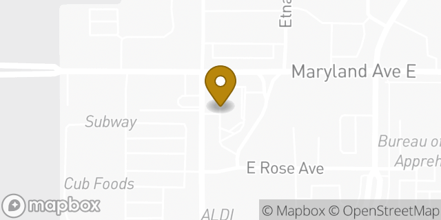 Map showing the location of McDonald's in St Paul, MN 55106