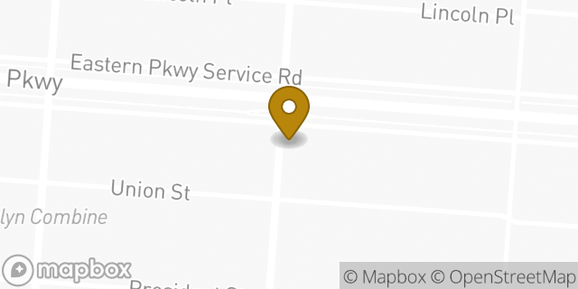 Map showing the location of Dunkin' in Brooklyn, NY 11225