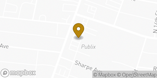 Map showing the location of Publix in Nashville, TN 37206