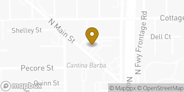 Map showing the location of Main & I45 in Houston, TX 77009
