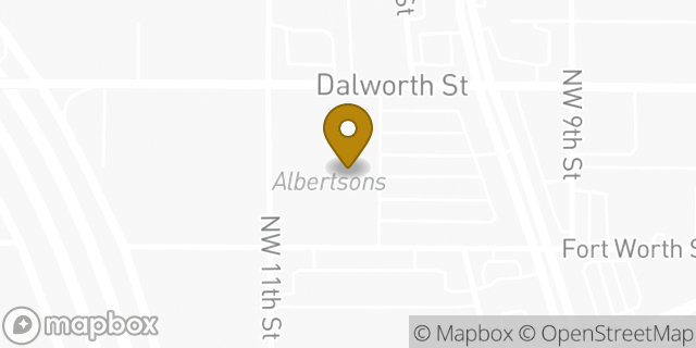 Map showing the location of Albertsons in Grand Prairie, TX 75050
