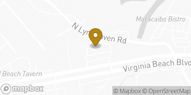 Map showing the location of Amazon Locker - Devid in Virginia Beach, VA 23452