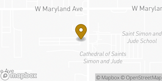 Map showing the location of CubeSmart Self Storage in Phoenix, AZ 85017