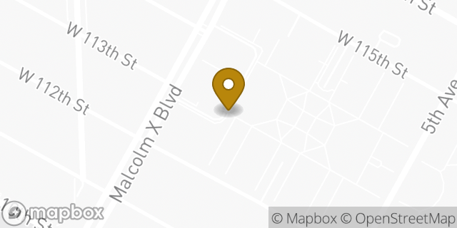 Map showing the location of Amazon Locker - Signet in New York, NY 10026