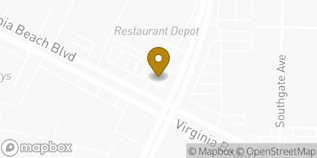 Map showing the location of 7-Eleven in Virginia Beach, VA 23462