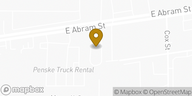 Map showing the location of Budget Car Rental in Arlington, TX 76010