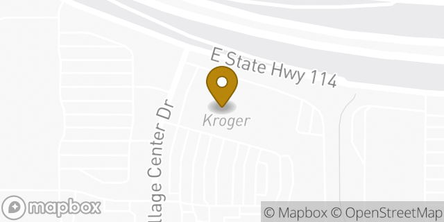 Map showing the location of Kroger in Southlake, TX 76092