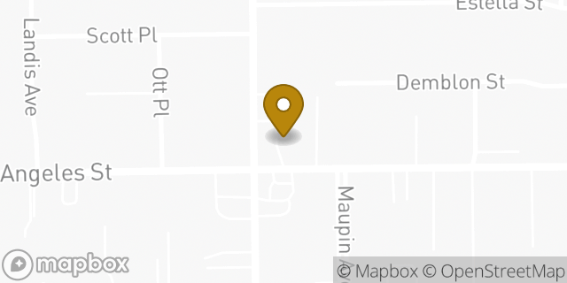 Map showing the location of Amazon Locker - Leopard in Baldwin Park, CA 91706
