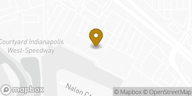 Map showing the location of Buffalo Wild Wings in Speedway, IN 46224