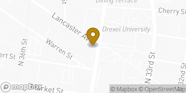 Map showing the location of Chipotle Mexican Grill in Philadelphia, PA 19104