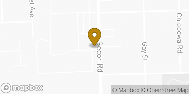 Map showing the location of Brondes Ford Inc. in Toledo, OH 43623