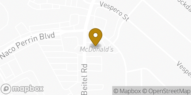 Map showing the location of McDonald's in San Antonio, TX 78217
