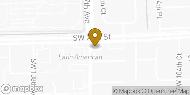 Map showing the location of 7-Eleven in Miami, FL 33165