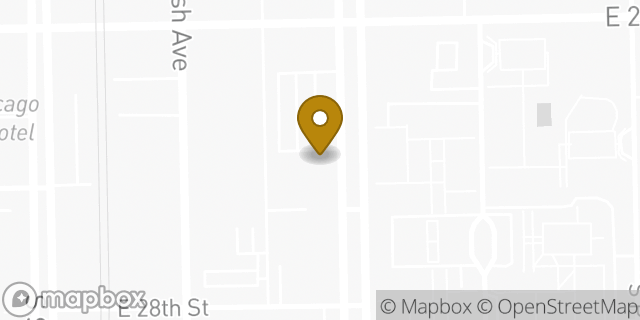 Map showing the location of Enterprise Rent-A-Car in Chicago, IL 60616