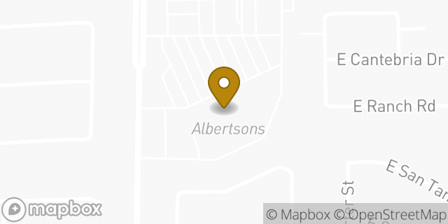 Map showing the location of Albertsons in Gilbert, AZ 85296