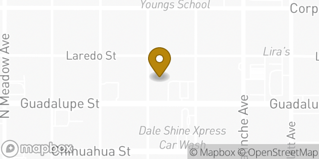 Map showing the location of AutoZone in Laredo, TX 78043