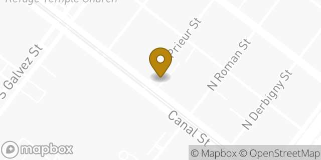 Map showing the location of Enterprise Rent-A-Car in New Orleans, LA 70112