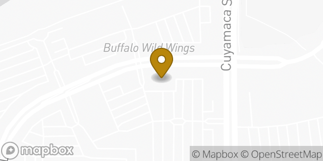 Map showing the location of Chuck E. Cheese in Santee, CA 92071
