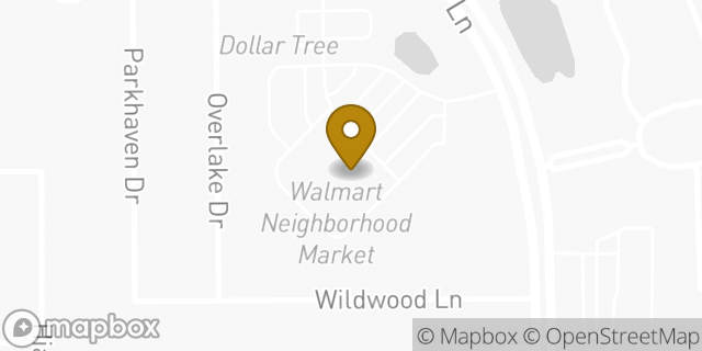 Map showing the location of Walmart Neighborhood Market in Denton, TX 76210