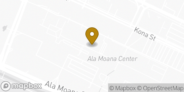 Map showing the location of Foot Locker in Honolulu, HI 96814