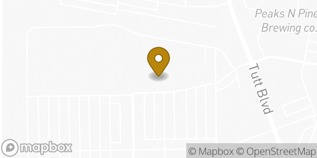 Map showing the location of T.J. Maxx & HomeGoods in Colorado Springs, CO 80922