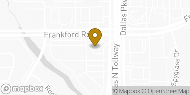 Map showing the location of Amazon Locker - Ken in Dallas, TX 75287