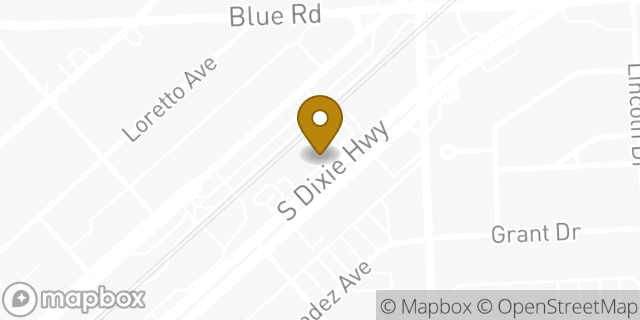 Map showing the location of Subway in Coral Gables, FL 33146