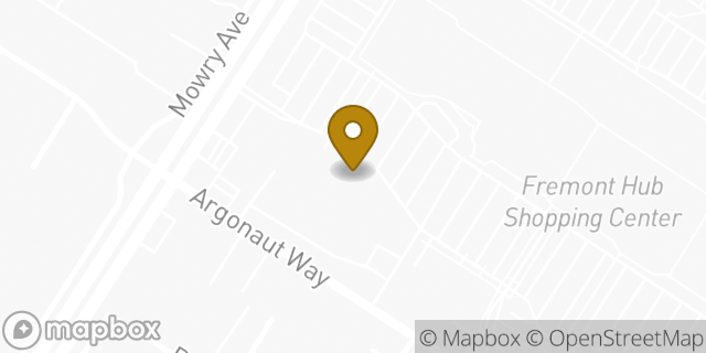 Map showing the location of Amazon Locker - Soleil in Fremont, CA 94538