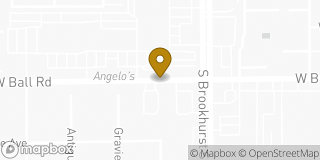 Map showing the location of Starbucks in Anaheim, CA 92804