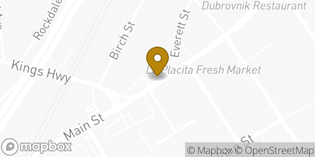 Map showing the location of Dunkin' in New Rochelle, NY 10801