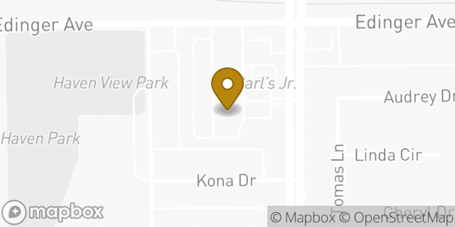 Map showing the location of Subway in Huntington Beach, CA 92649