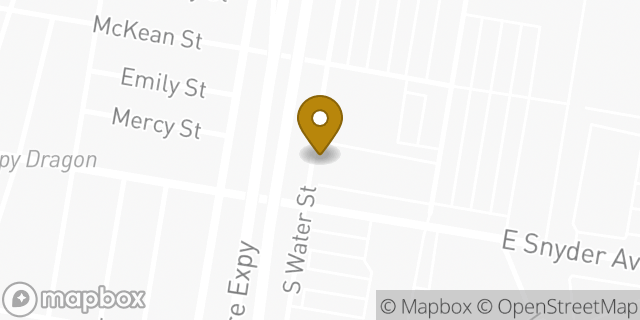 Map showing the location of Dunkin' in Philadelphia, PA 19148