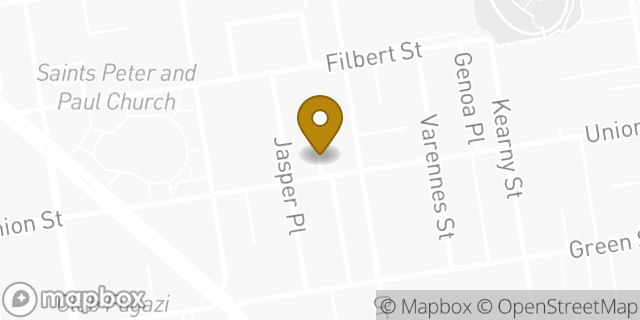 Map showing the location of Peet's Coffee in San Francisco, CA 94133