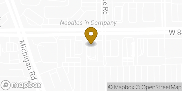Map showing the location of McDonald's in Indianapolis, IN 46268