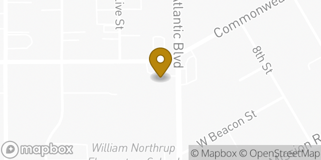 Map showing the location of Amazon Locker - Graphic in Alhambra, CA 91803