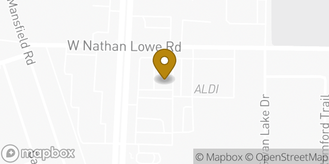 Map showing the location of Amazon Locker - Atom in Arlington, TX 76017